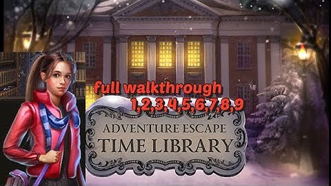 Adventure escape mysteries / time Library full walkthrough / full chapter