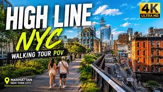 High Line NYC Walk 4K | Manhattan's Most Unique Urban Park