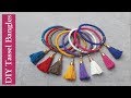 Tassel bangles//How to make thread bangles at home easy//Creation&you