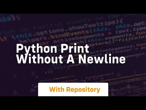 python print without a newline