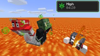 Minecraft, But Lava Rises Every Minute While High