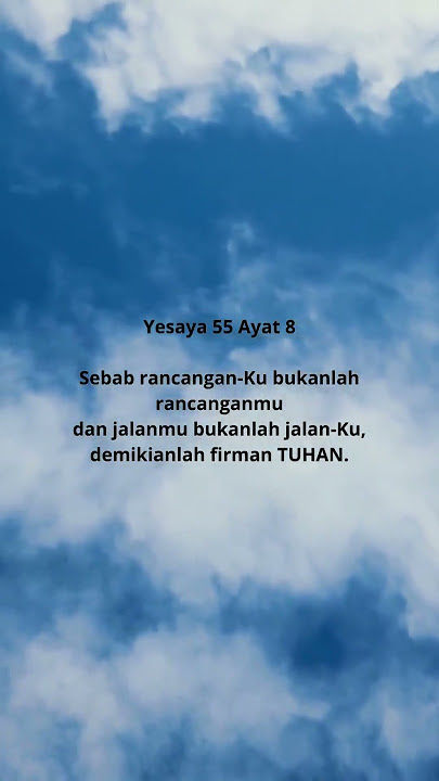 Yesaya 55 Ayat 8