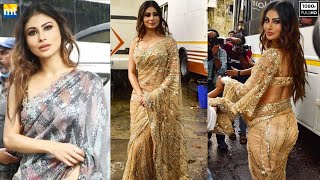Mouni Roy Stuns In Two Different Saree On The Sets Of Dance Deewane 3
