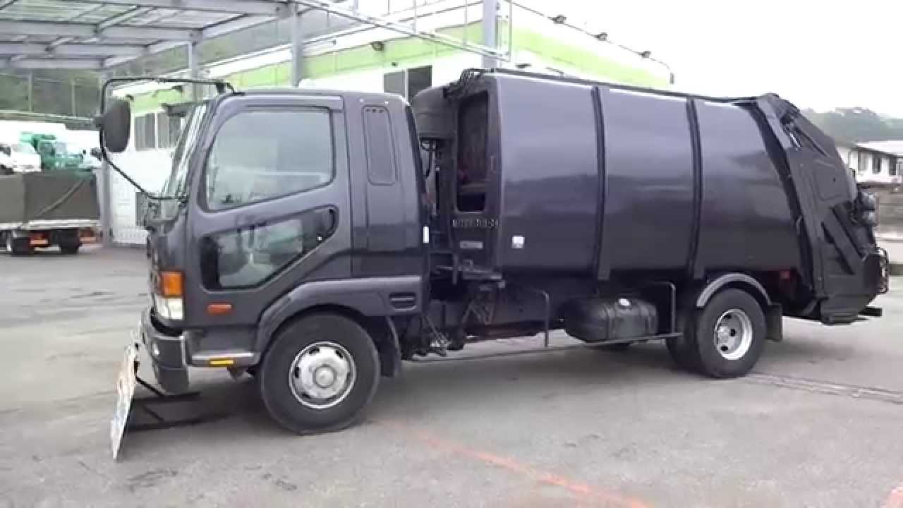 中古トラック 三菱ふそう ファイター ガンメタブラック プレス式パッカー車 外装 Youtube
