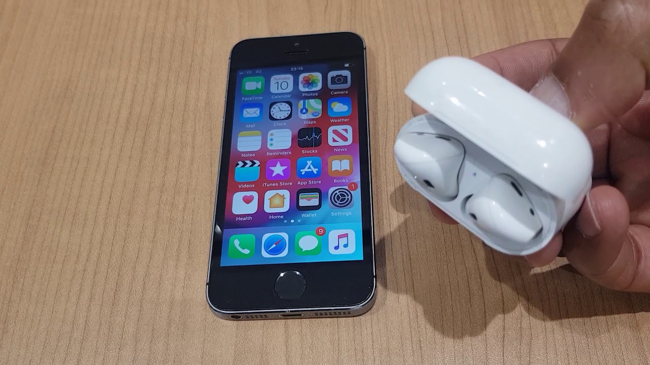 Airpods Connect to iPhone 5s How To - YouTube