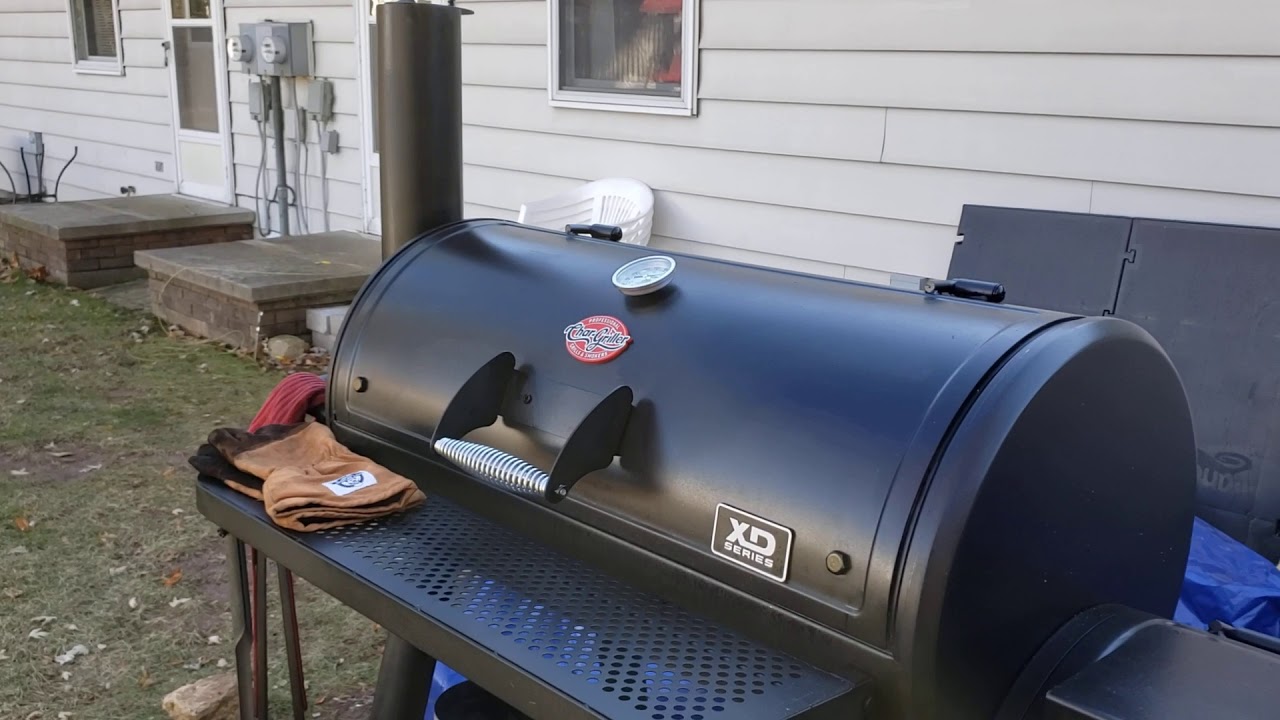 Char Griller 8250 Grand Champ XD seasoning. YouTube