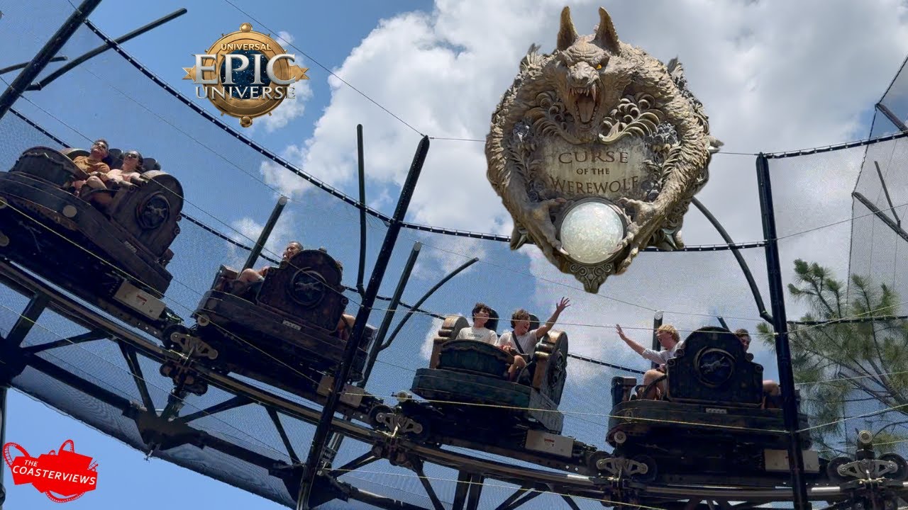 Curse of the Werewolf Spinning Roller Coaster [4K POV] Universal Epic ...