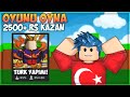 😍 %100 TÜRK YAPIMI OYUNUMUZU OYNAYAN HERKES 2500 R$ KAZANIYOR | Roblox Türkçe