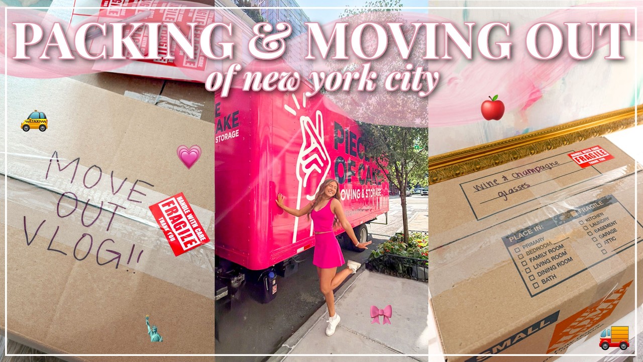Leaving New York City📦🚕 | Packing Our Apartment & Saying Goodbye | Lauren Norris