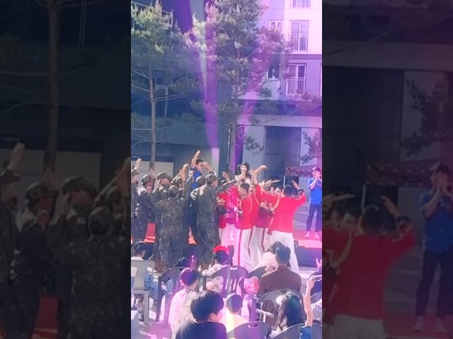 군인오빠들의 열렬한 응원에 나도 미쳐버렸네❤️