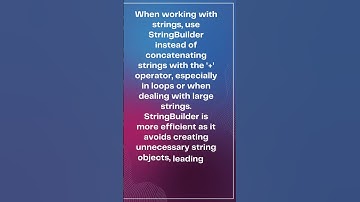Daily Java Tip: String concatenation #stringbuilder #javastring #looping #coding #performance