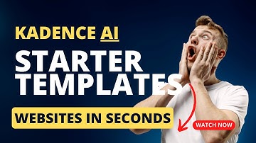 💪 First look at the New Kadence Ai Starter Templates - Create a stunning website in NO TIME!