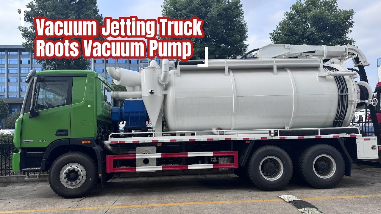 Vacuum Jetting Truck 12m3 Jetter Vac Truck with Roots Vacuum Truck 48.6m3/min