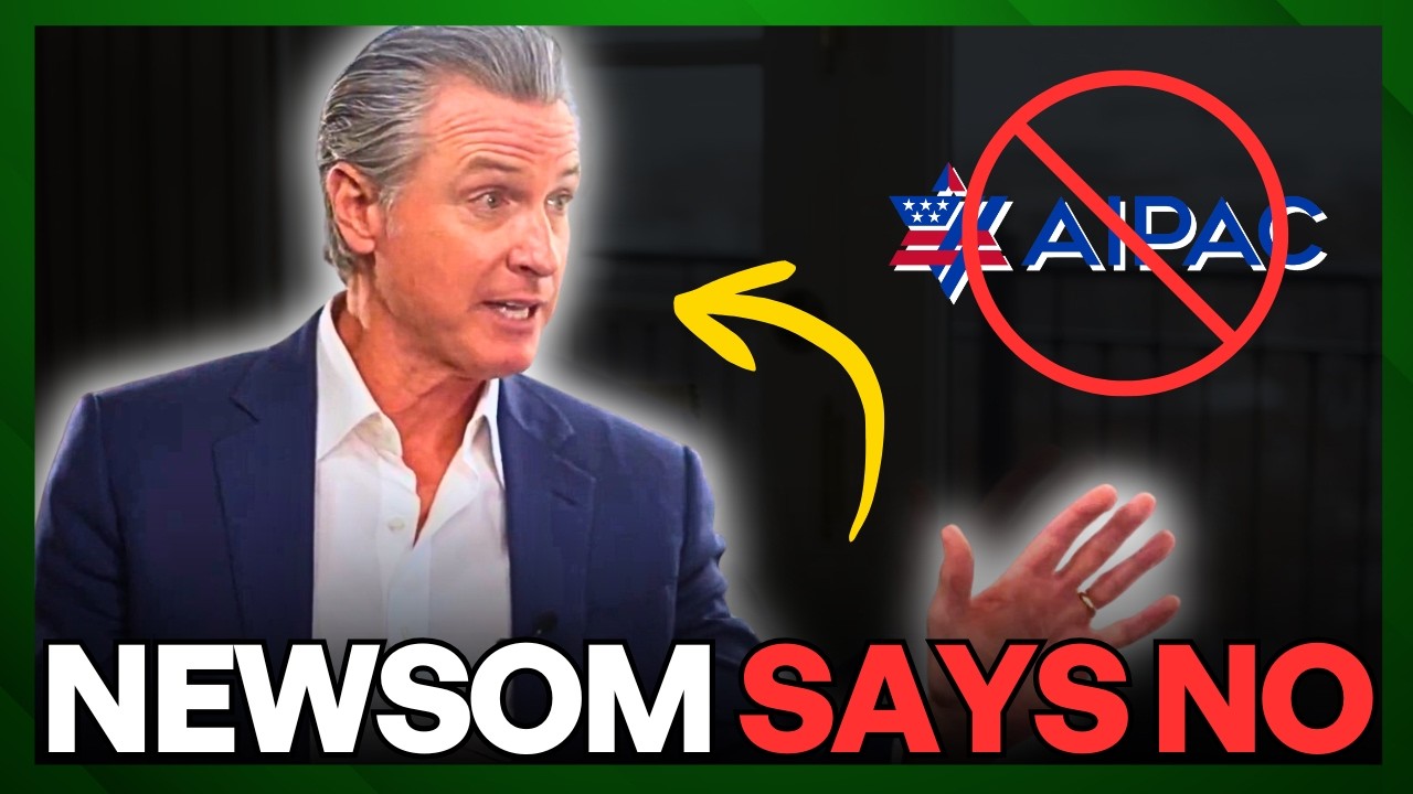 Newsom REJECTS AIPAC Cash After Awkward Backlash