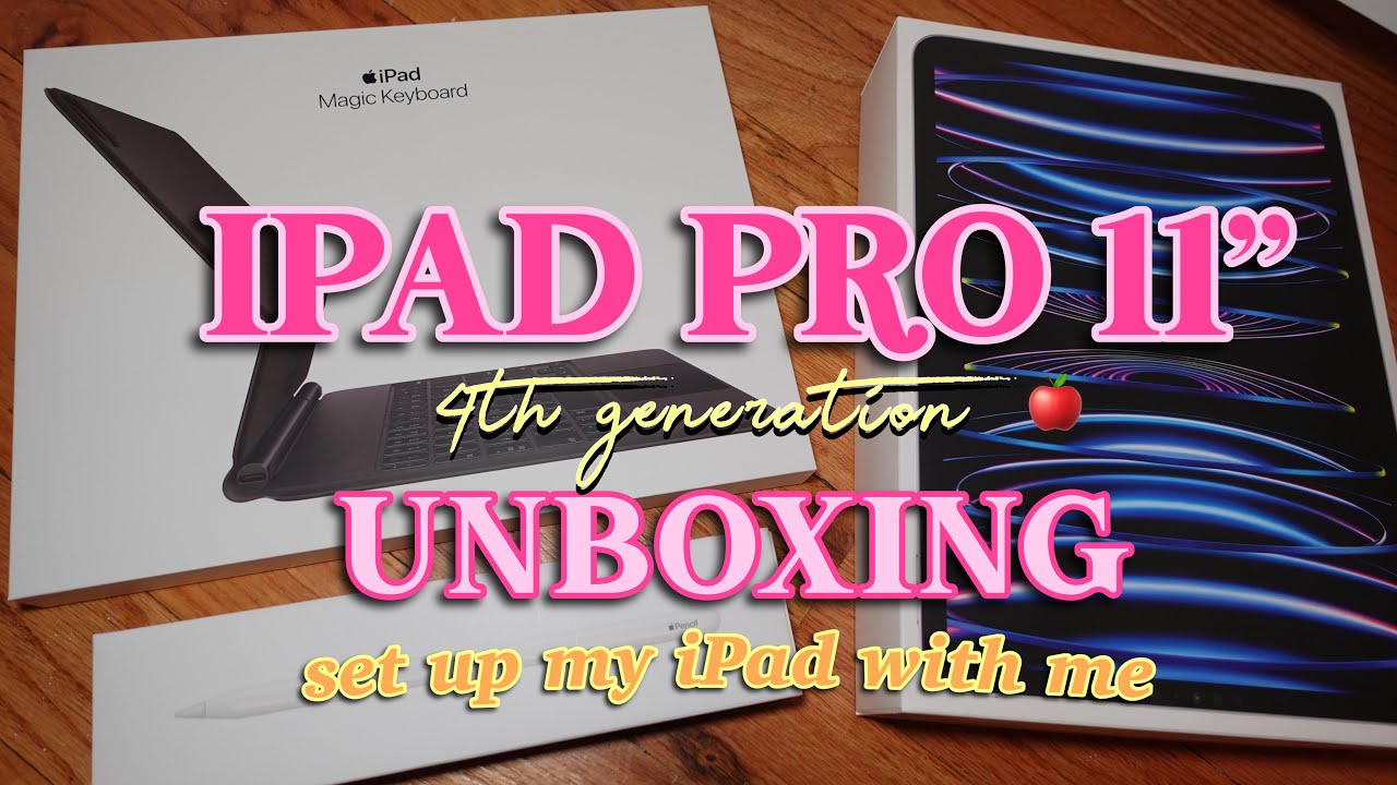 UNBOXING IPAD PRO 2022 11” M2 + apple pencil 2nd gen + magic keyboard 🤍 ...