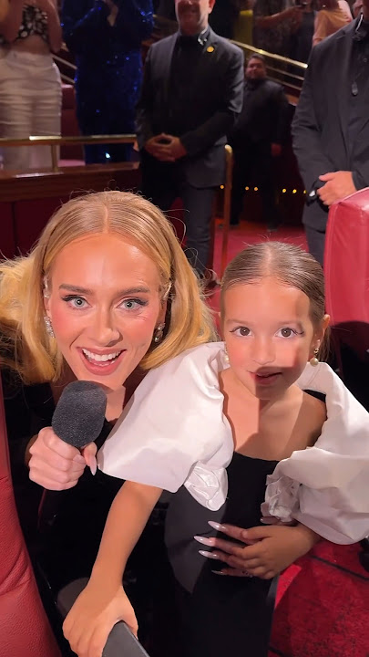 It was just like a movie seeing #Adele meet “mini Adele.” ❤️ (🎥: @alexandraarguello /TMX) #shorts