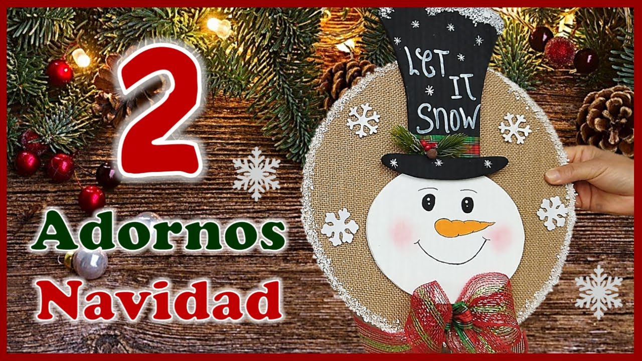 2 MANUALIDADES NAVIDEÑAS PARA DECORAR TU HOGAR - Adornos navideños con reciclaje - Christmas crafts