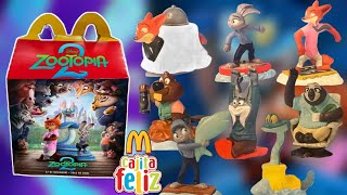 Mcdonalds Cajita Feliz Zootopia 2 De Disney Colección Completa De Juguetes Noviembre 2025