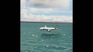 beautiful view when the plane is about to land at the airport. EPS 73