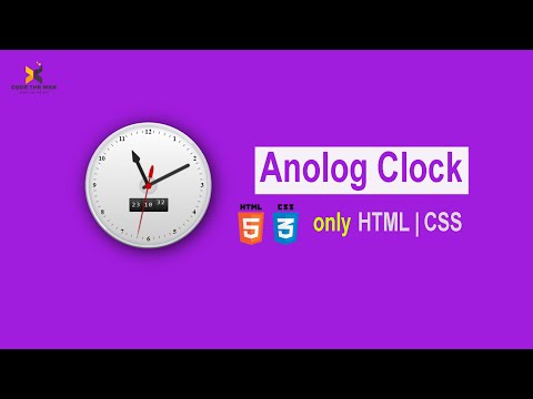 Digital Analog Clock Using HTML | CSS