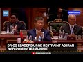 BRICS Leaders Urge Restraint as Iran War Dominates Summit | Dawn News English