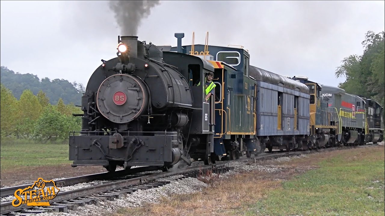 Jeddo Coal 85 Visits Ravenna Railroad Festival 2022