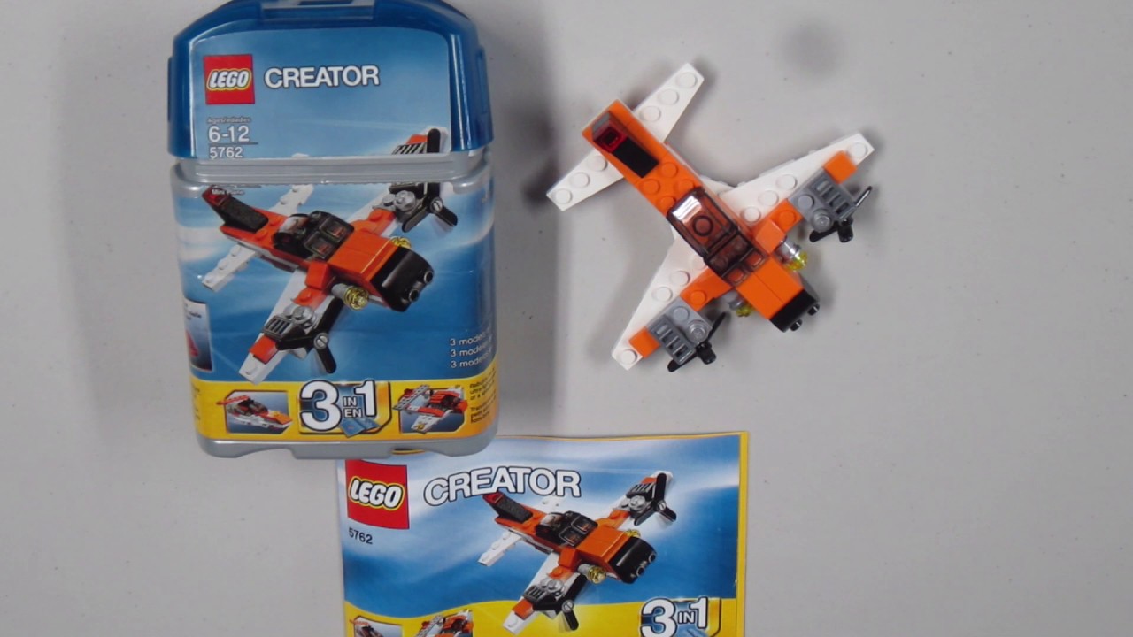 Lego 5762 Time-lapse Build: Creator Mini Plane - YouTube