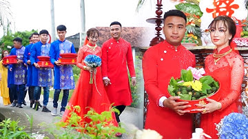 Đám Cưới Cặp Đôi Trai Tài Gái Sắc Rước Dâu Ngang Ruộng Thanh Long Tuyệt Đẹp