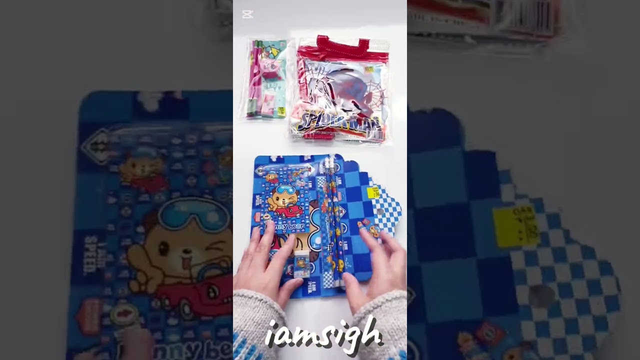 cute stationery sets #Stitch #capybara #spiderman