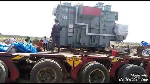 How to unload a transformer by chain pully method.