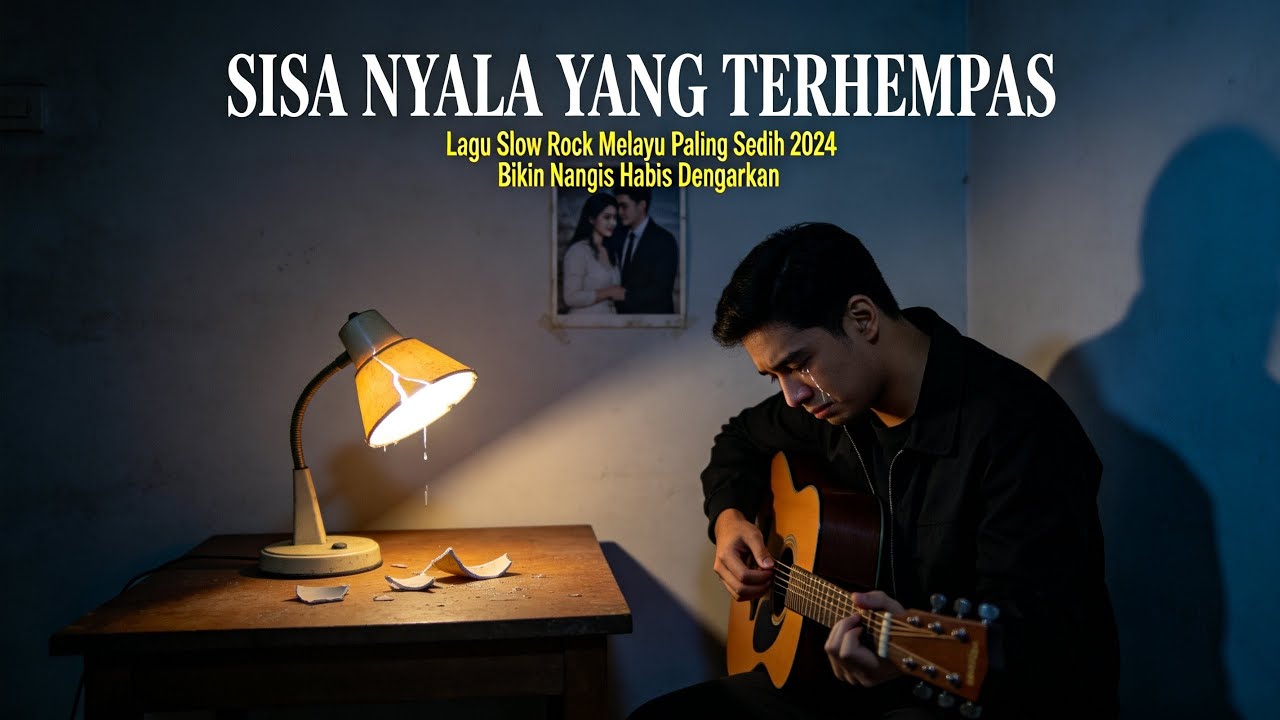 Lagu slow rock Melayu Ballad - Sisa nyala yang Terhempas - Official Lyric Video 