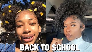 ❤️BACK TO SCHOOL HAIRSTYLES + EDGES 2020📚 | Natural Hairstyles 2k20