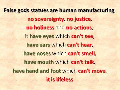 (PTGT 101) (Audio) True God created human, human created false gods