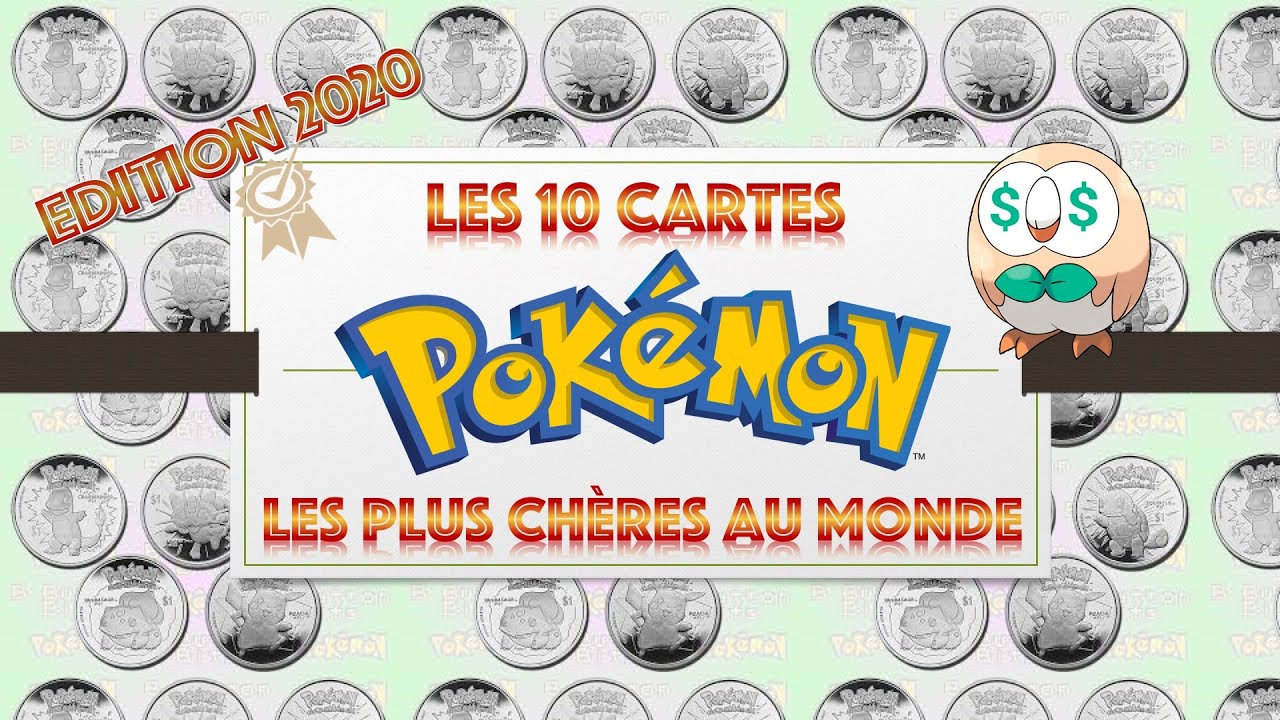 💥Les 10 cartes POKEMON les plus CHÈRES AU MONDE🤑, Édition
