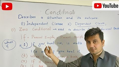 Conditional Sentences | Zero Conditional Sentences  | English Grammar in Urdu/Hindi