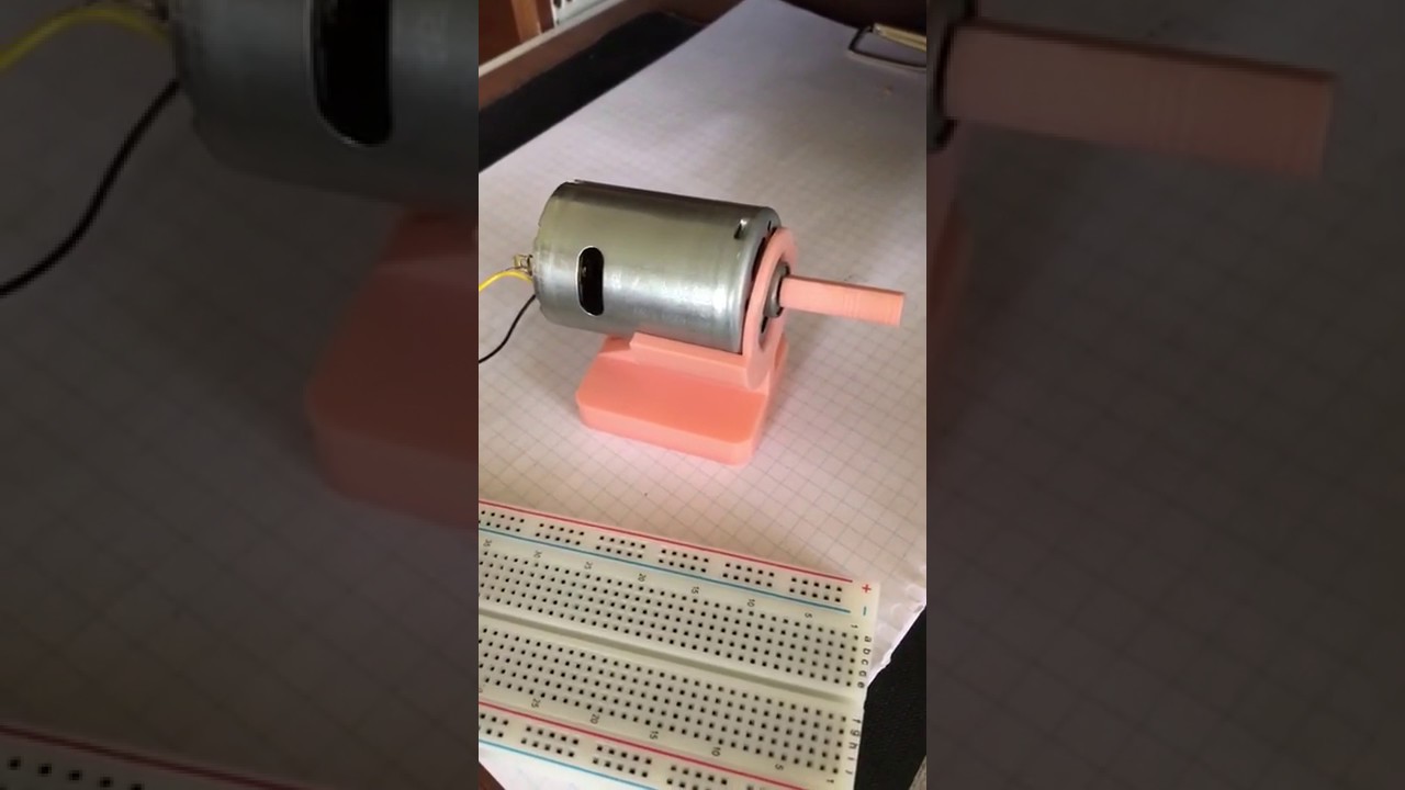 DC motor stand by 3D printer YouTube