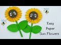 How To Make Easy Paper Sun Flowers For Kids / Nursery Craft Ideas / Paper Craft Easy / KIDS crafts