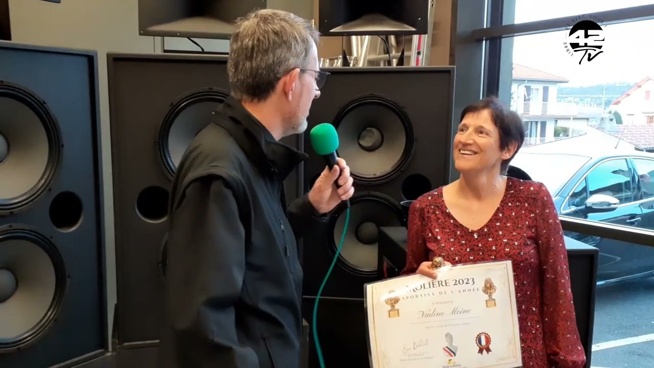 ⁣Cérémonie des Molière Nadine roche Volley ball