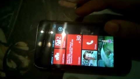 Windows Phone 7 Demo on iPhone 4