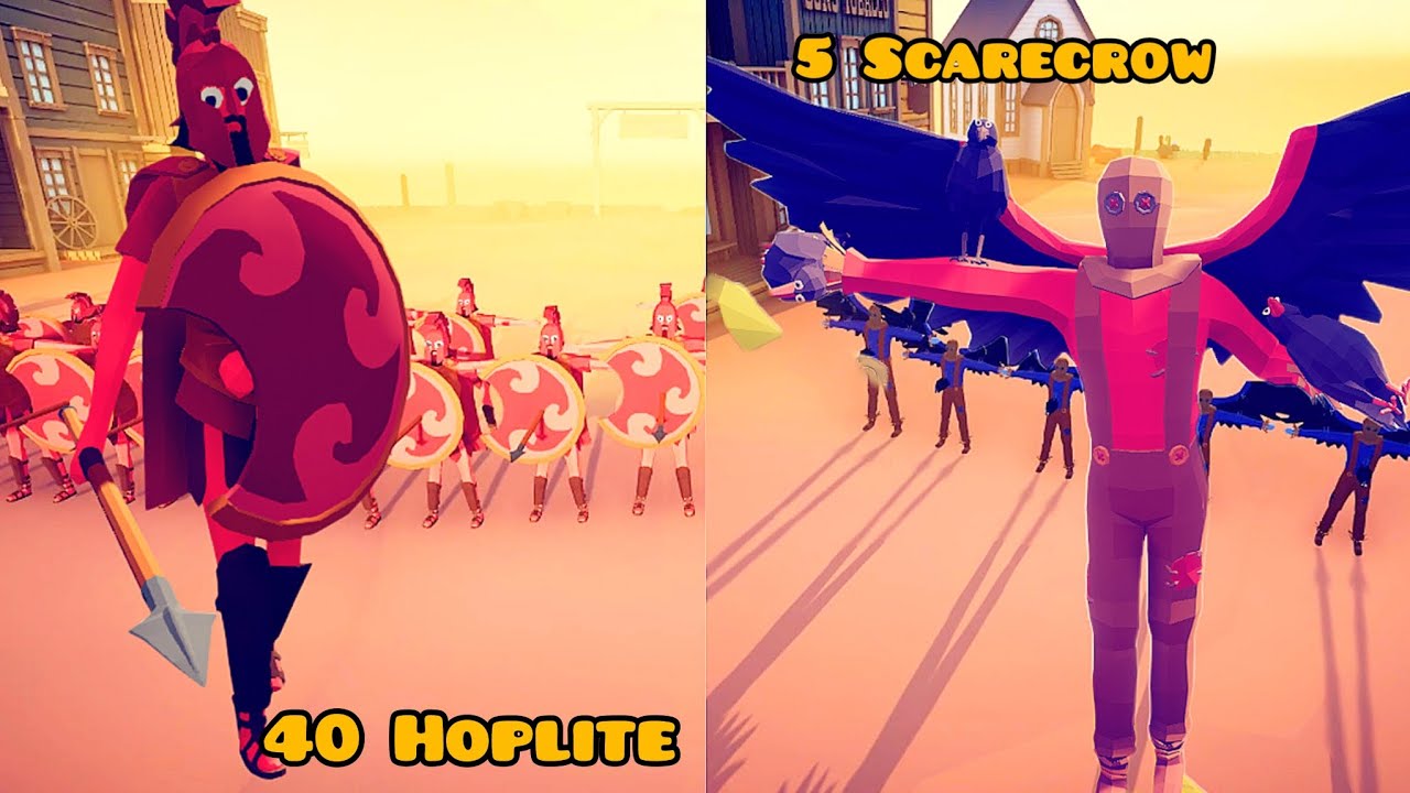 TABS : Hoplite VS Scarecrow | WHO NEXT ? SUBSCRIBE FOR MORE !!!