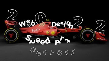 New Ferrari F1-75 2022 : Formula 1 Website Redesign  Speed Art in Figma & After Effects