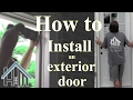 How to install an exterior door and jamb. Replace. Easy! The Home Mender.