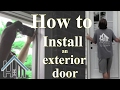 How to install an exterior door and jamb. Replace. Easy! The Home Mender. How to install an exterior door and jamb. Replace. Easy! The Home Mender.