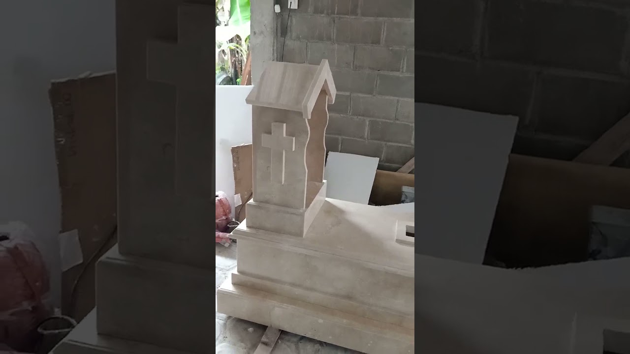 Tulungagung white marble tomb of the Christian tomb