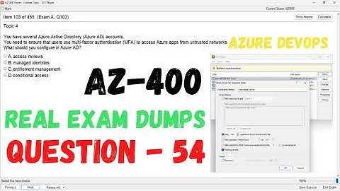 Q 054 AZ 400 DevOps Real Exam Question and answer, Dumps   CertStudyPro