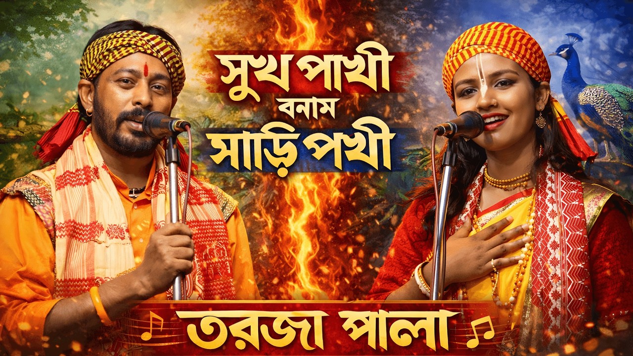 সুখ পাখি ও সারি পাখি | নতুন তরজা পালা | শিল্পী- শিল্পী সন্ন্যাসি ও উজ্জল দাস বাউল | Sukh O SariTorja