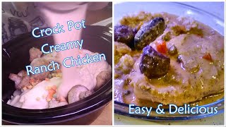 Crock Pot Creamy Ranch Chicken | Easy & Delicious