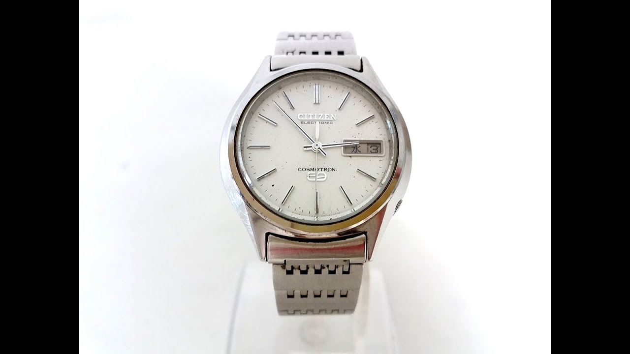 CITIZEN ELECTRONIC COSMOTRON 7804 4-790642 Sweep-second Hand Watch 