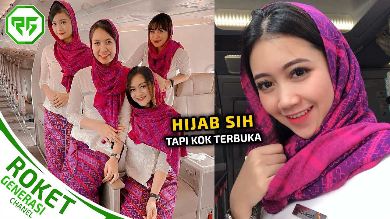 Masyaallah, 6 MODEL BAJU PRAMUGARI BERHIJAB MASKAPAI INDONESIA