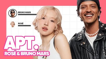 Rosé & Bruno Mars - APT. (Line distribution + Color coded lyrics)
